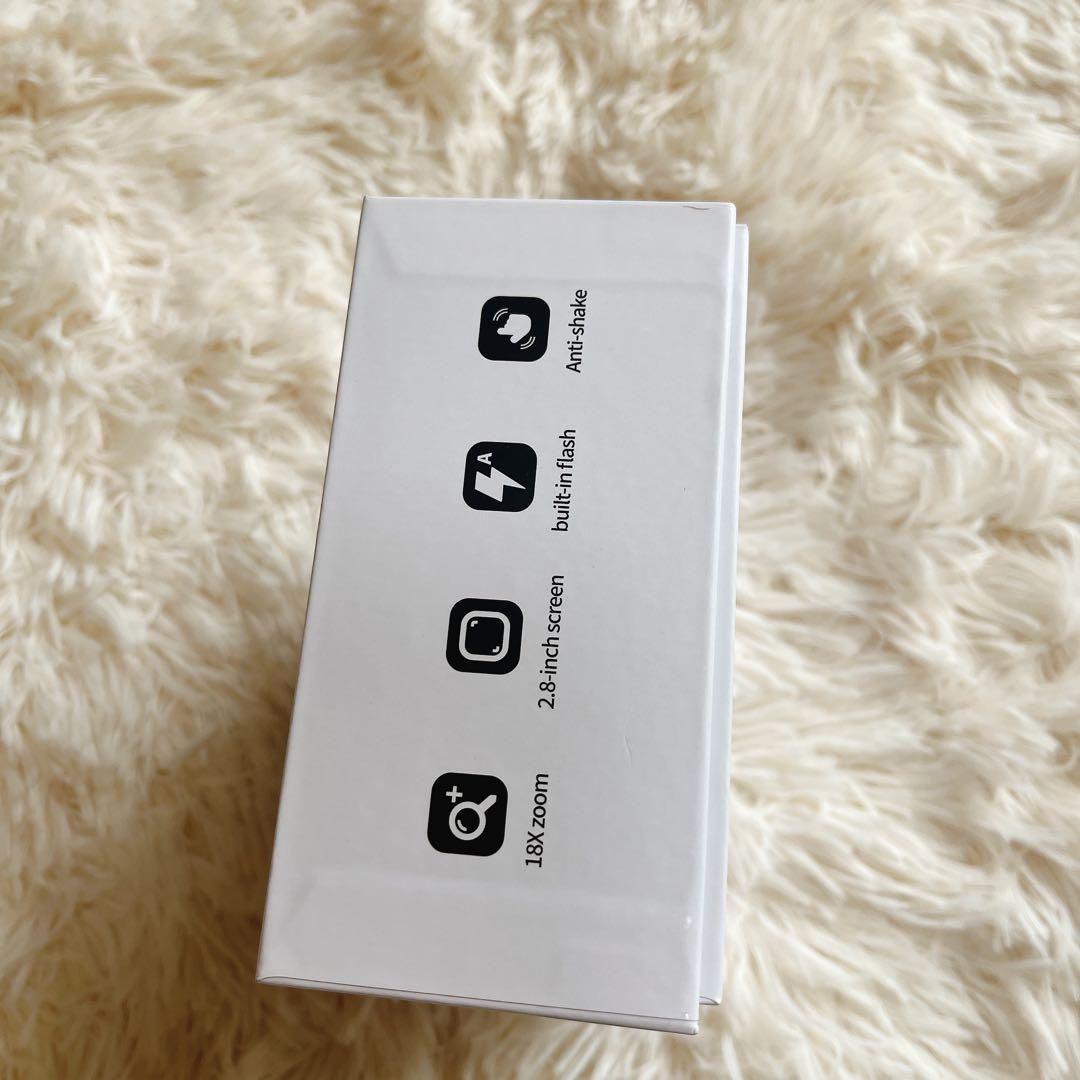 5K高画質デジタルカメ　7500万画素　18倍ズーム自撮り対応　手ブレ補正　動画