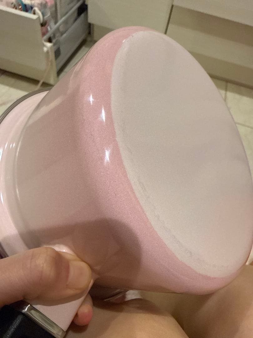 LE CREUSET 片手鍋 16cm ル・クルーゼ　ソースパン　さくら　ピンク