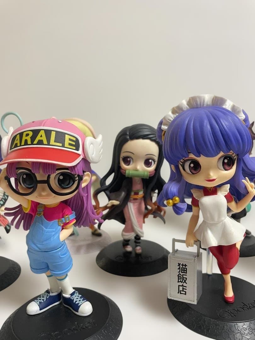 Qposket フィギュア9点セット 胡蝶/炭治郎/シャンプー/春麗/アラレ