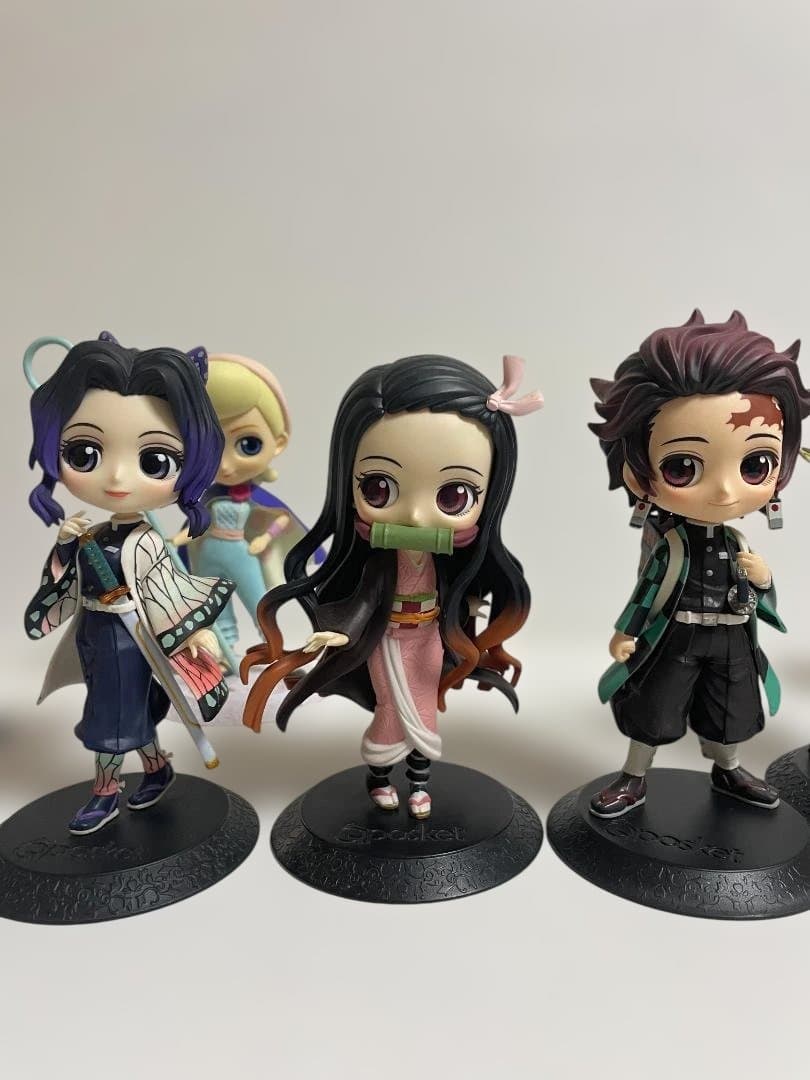 Qposket フィギュア9点セット 胡蝶/炭治郎/シャンプー/春麗/アラレ