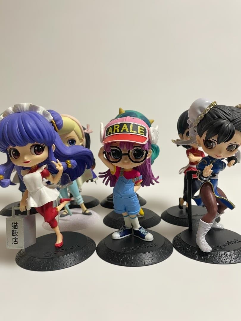 Qposket フィギュア9点セット 胡蝶/炭治郎/シャンプー/春麗/アラレ