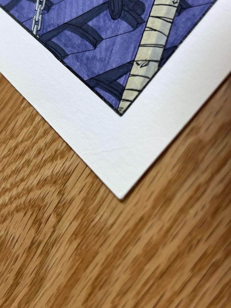 NARUTO ナルト イラスト 和紙風 厚手紙 B4相当 経年品