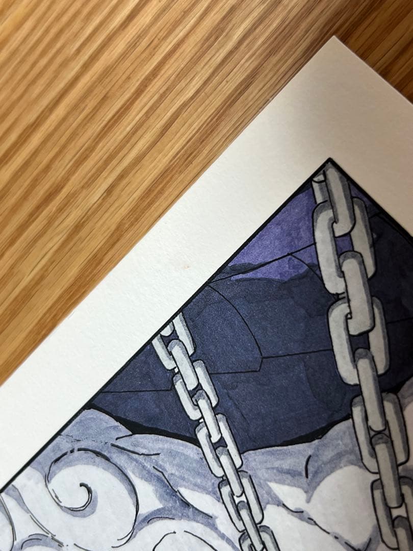 NARUTO ナルト イラスト 和紙風 厚手紙 B4相当 経年品