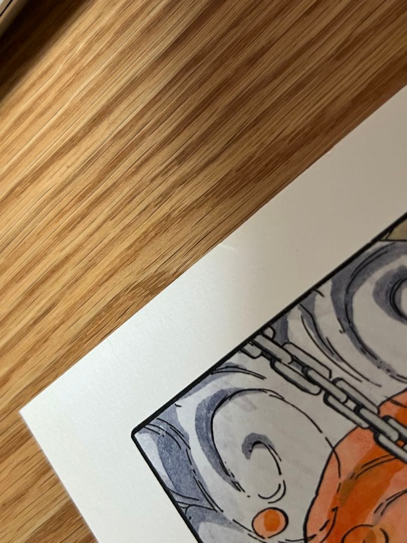 NARUTO ナルト イラスト 和紙風 厚手紙 B4相当 経年品