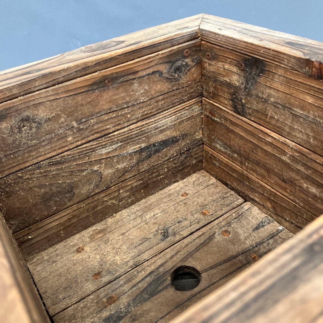 B-壁 木製 プランター 鉢カバー 植木鉢 ウッドプランター 角型 スクエア