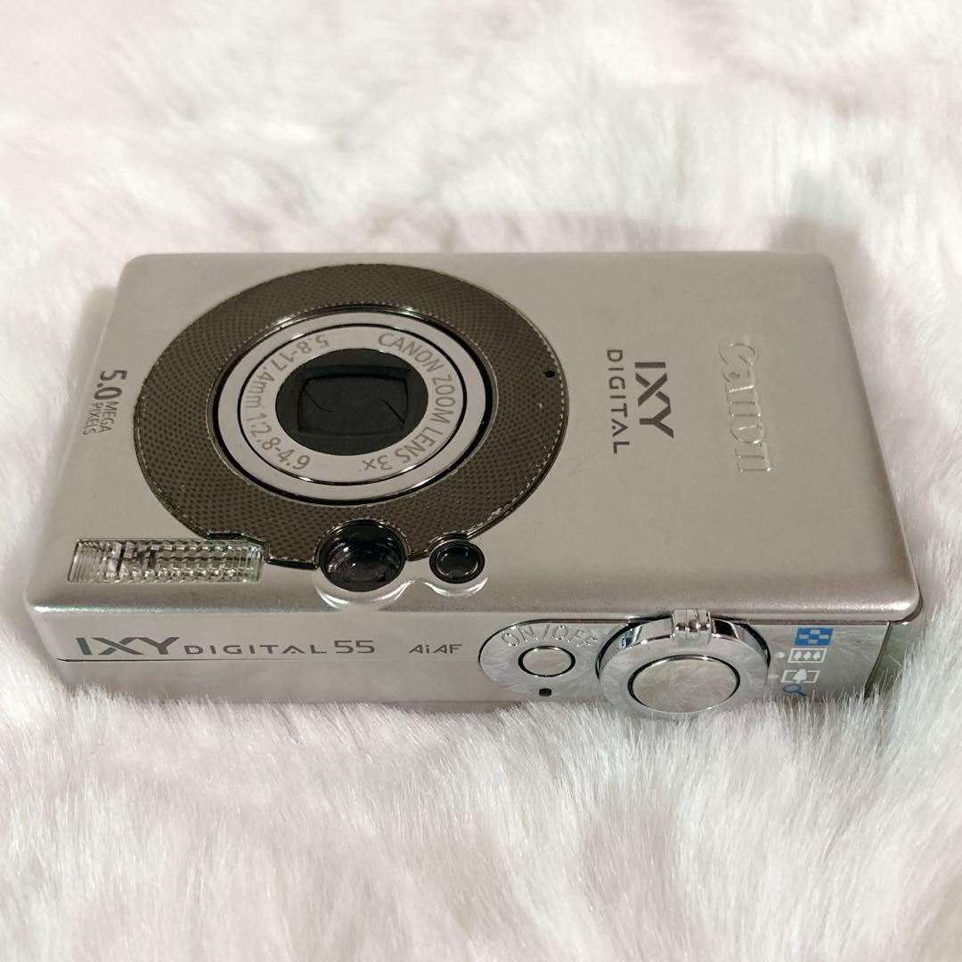 【極美品】Canon IXY DIGITAL 55 デジカメ シルバー 箱付