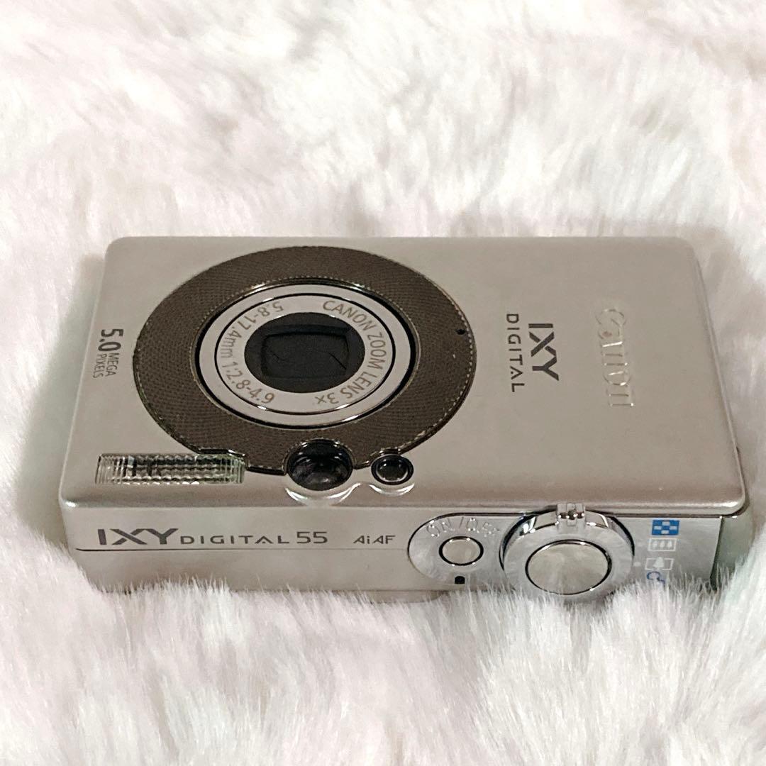 【極美品】Canon IXY DIGITAL 55 デジカメ シルバー 箱付