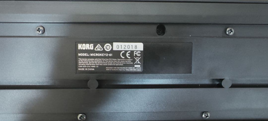 KORG microKEY2 61 midi キーボード