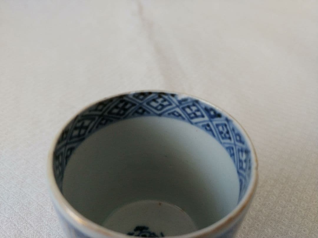 てっさい堂　猪口　古伊万里　染付　シルバー　セット　B (トレイ含まず)