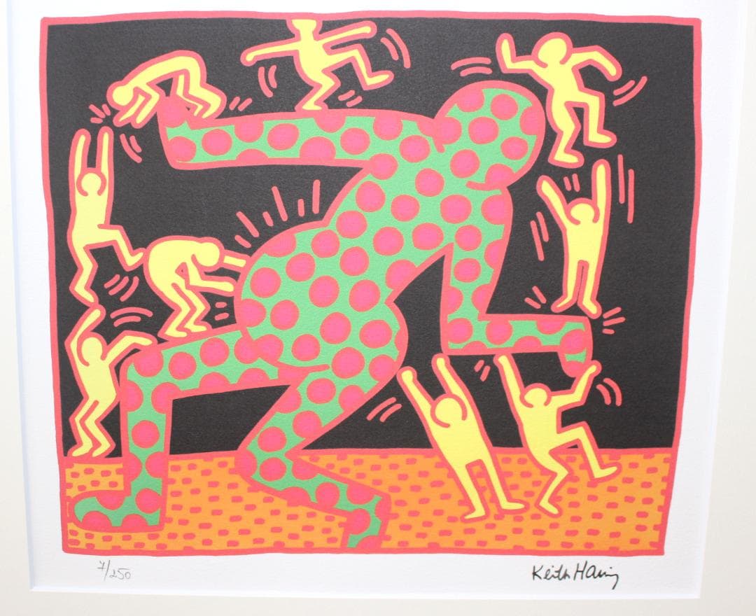 キース・ヘリング Untitled エスタンプリトグラフ 7/250