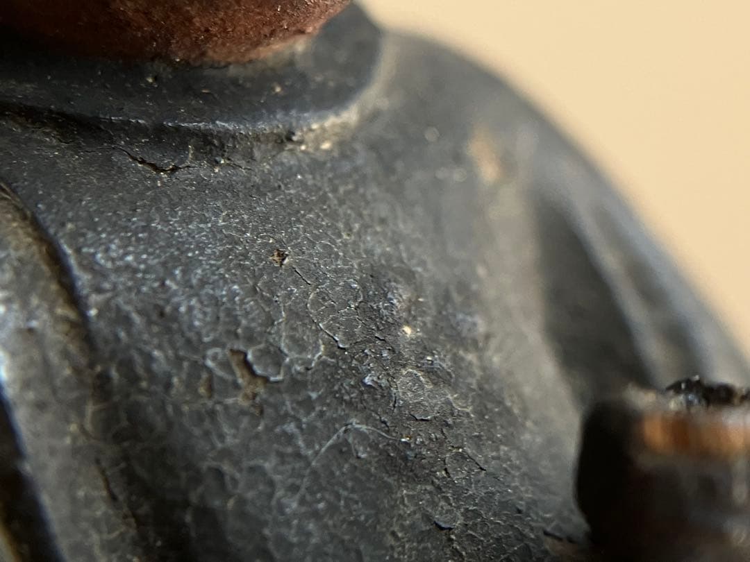 【古格の眼光 木彫天神像 約8㎝ 江戸後期頃 陰陽道 地方民間信仰】郷土玩具仏像