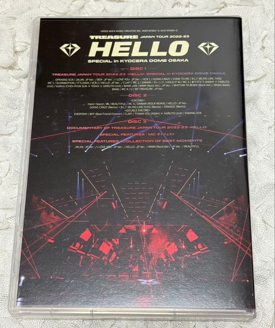 TREASURE HELLO 3DVD 【初回生産限定】 京セラ LIVE