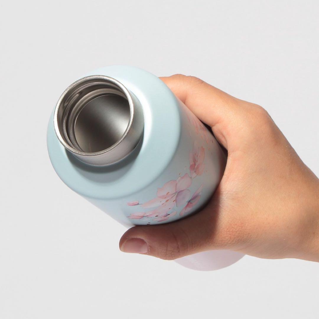 【新品】　スタバ　SAKURAステンレスボトルペールブルーグラデーション