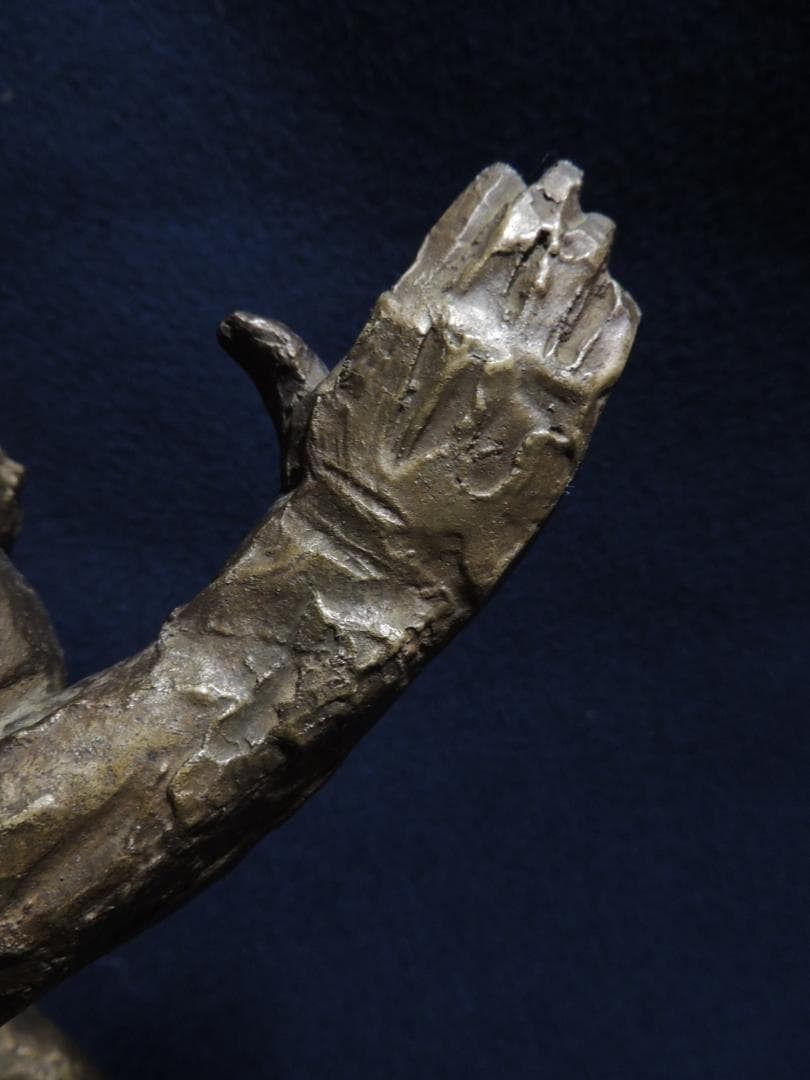 北村西望「浦島-長寿の舞」ブロンズ、41ｃｍ＞長崎、平和記念像、浦島太郎、玉手箱