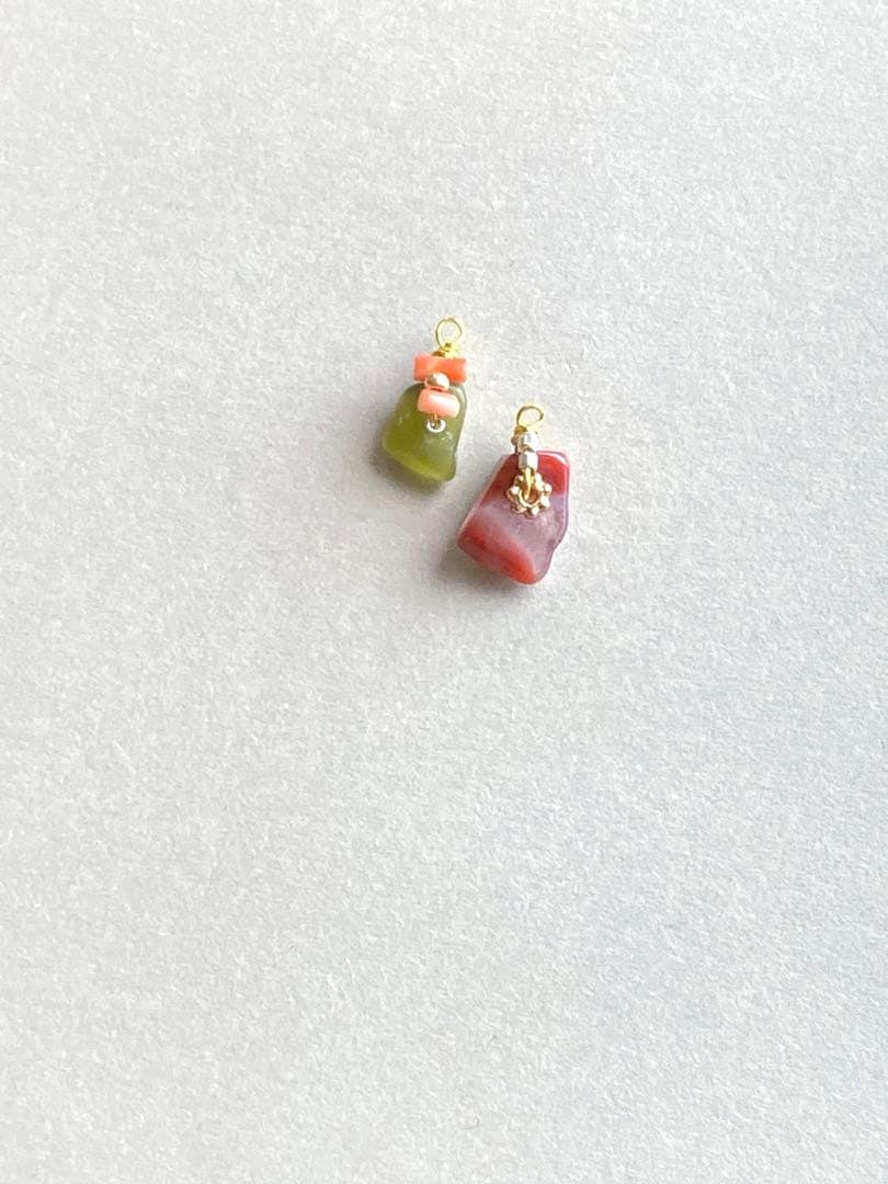 no.0495  バイカラーとお抹茶のジェイド　一点物