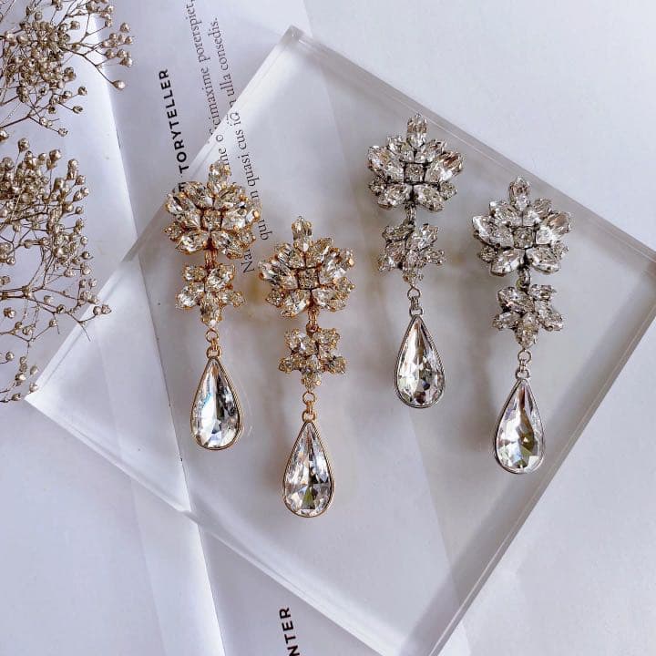 Swarovskiクリスタル×Swarovski雫 ブライダル N303