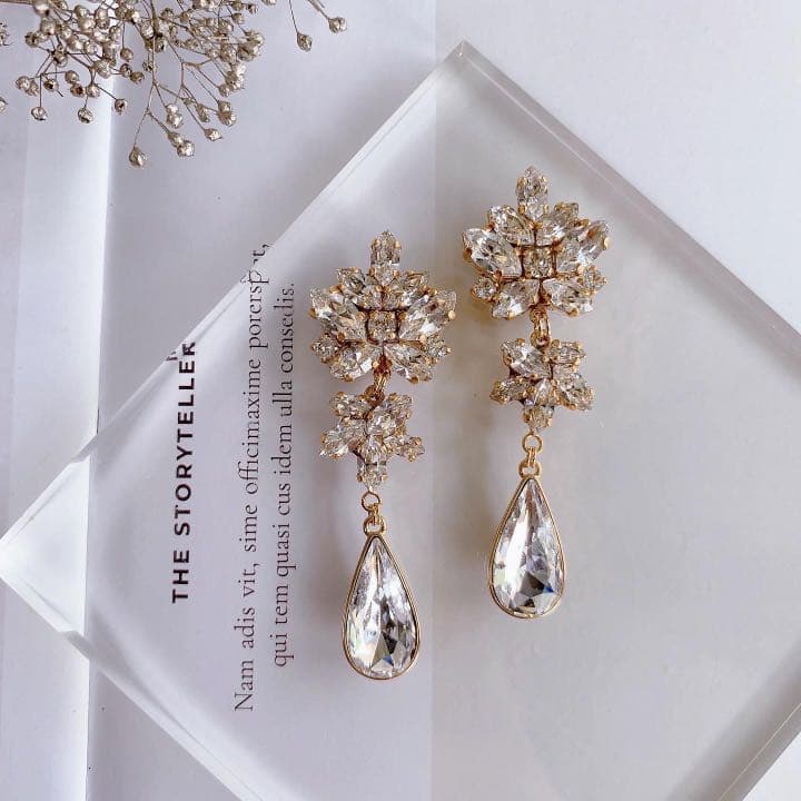 Swarovskiクリスタル×Swarovski雫 ブライダル N303