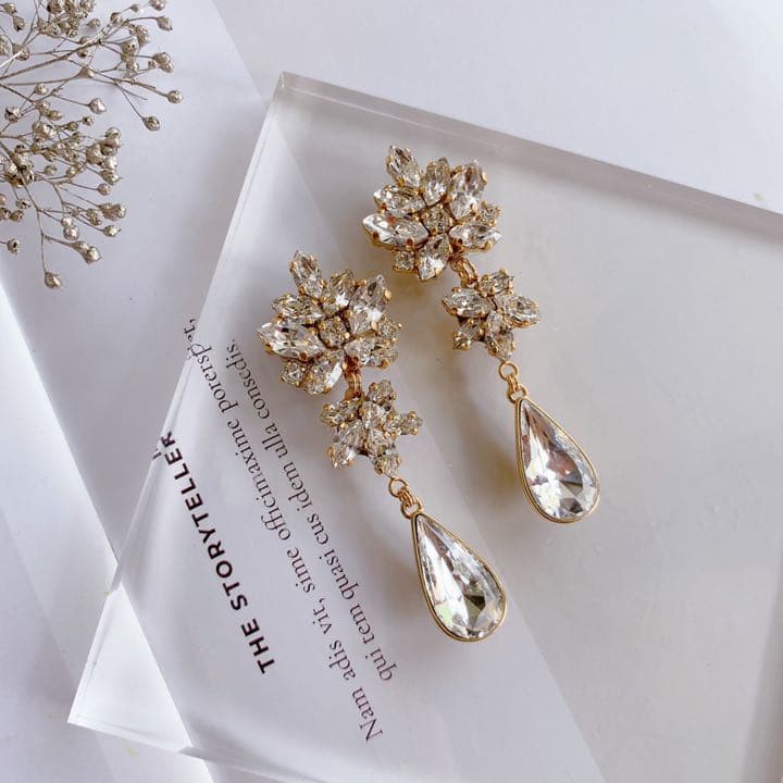 Swarovskiクリスタル×Swarovski雫 ブライダル N303