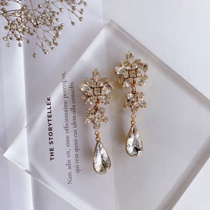 Swarovskiクリスタル×Swarovski雫 ブライダル N303