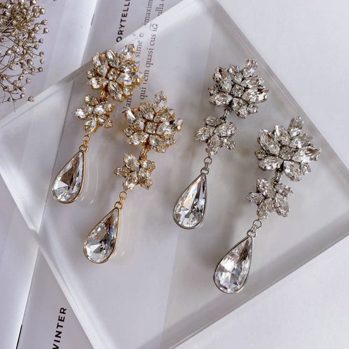 Swarovskiクリスタル×Swarovski雫 ブライダル N303