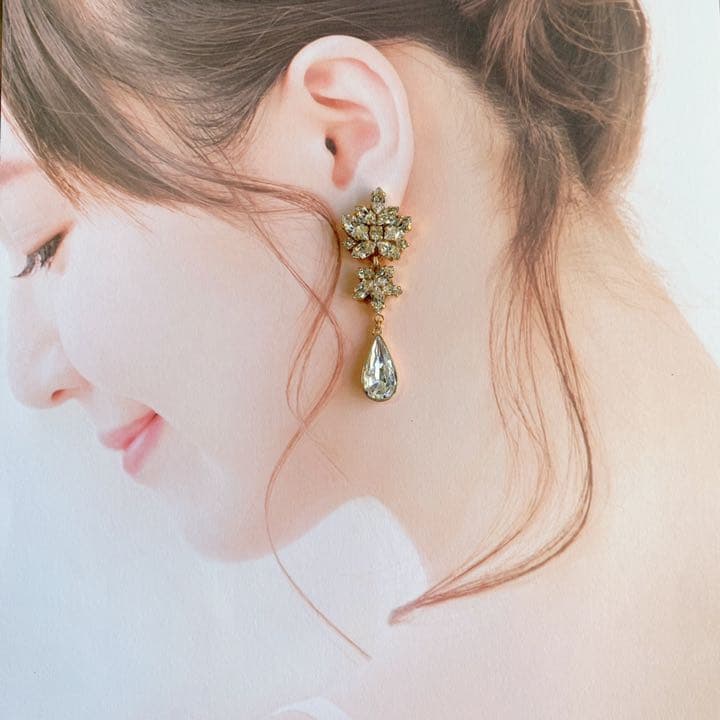 Swarovskiクリスタル×Swarovski雫 ブライダル N303