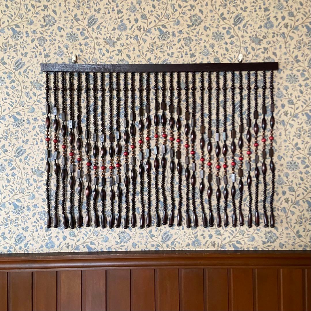 昭和レトロ　珠のれん　暖簾　 当時物