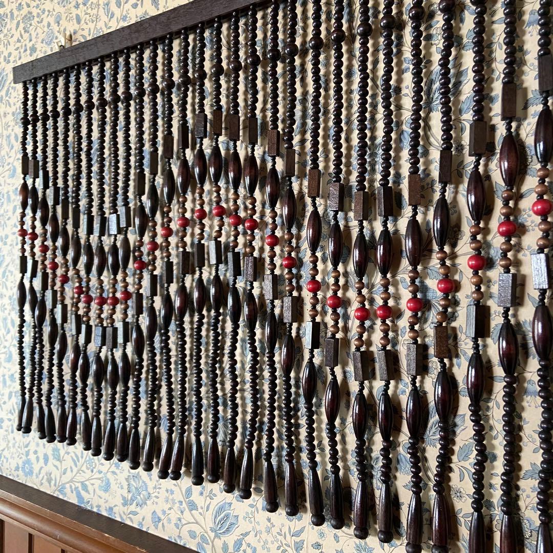 昭和レトロ　珠のれん　暖簾　 当時物