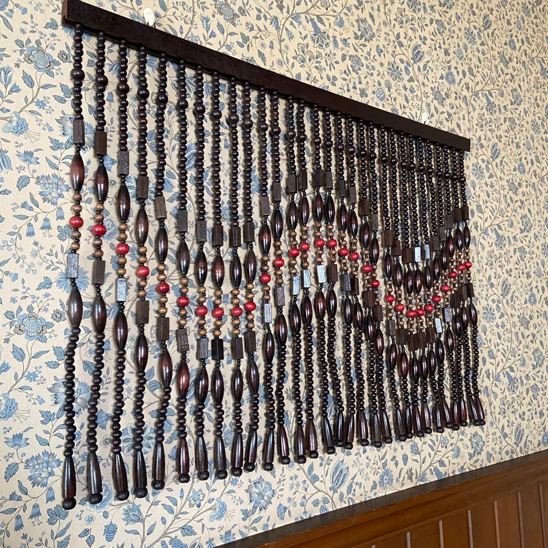 昭和レトロ　珠のれん　暖簾　 当時物