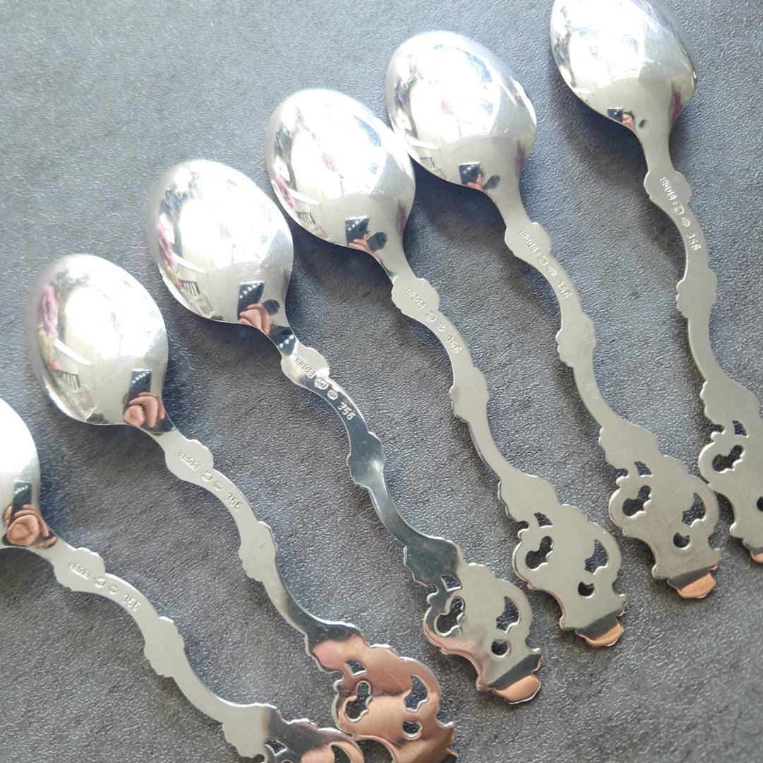 希少 美品 TH Marthinsen 830シルバー スプーン 6点