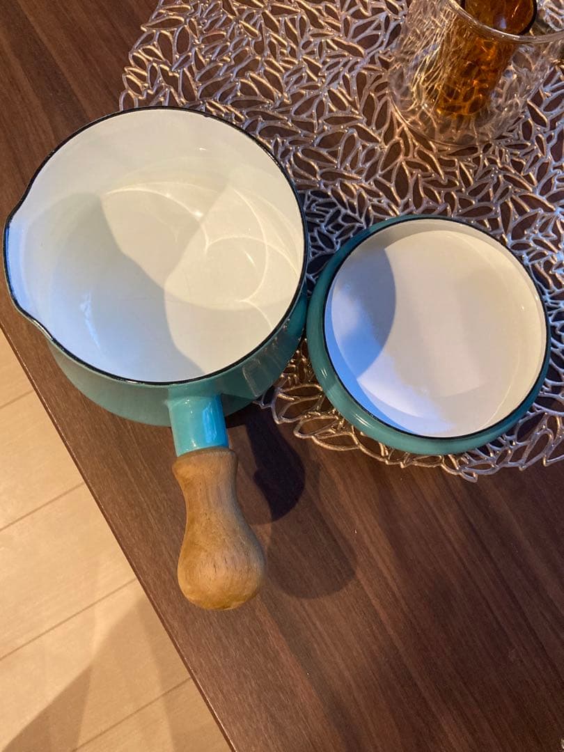 ダンスク　ミルクパン 蓋つき　片手鍋　ホーロー鍋　DANSK ティール