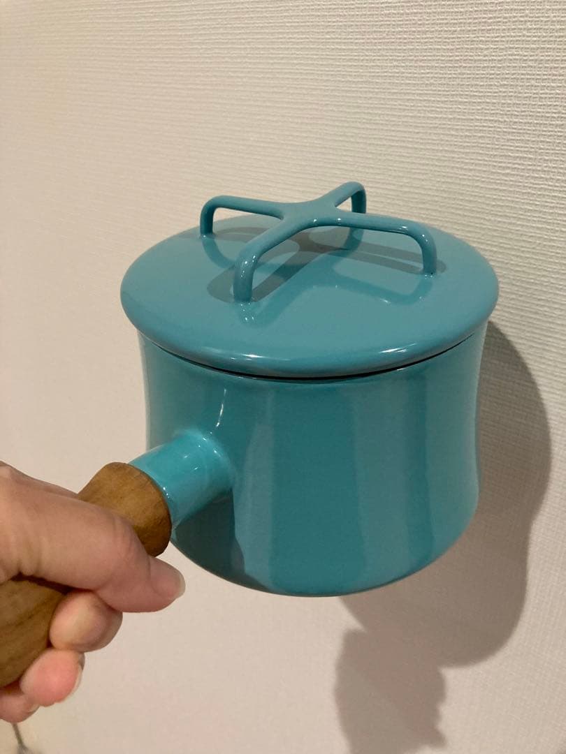 ダンスク　ミルクパン 蓋つき　片手鍋　ホーロー鍋　DANSK ティール