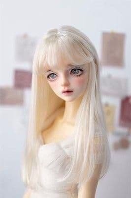 AS40 BJD 1/3 人形 ドール　用ウィッグ カツラ 耐熱 ハンドメイド