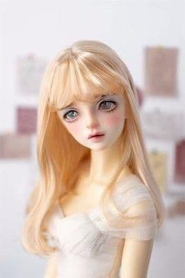 AS40 BJD 1/3 人形 ドール　用ウィッグ カツラ 耐熱 ハンドメイド
