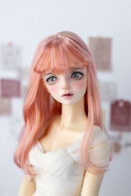 AS40 BJD 1/3 人形 ドール　用ウィッグ カツラ 耐熱 ハンドメイド