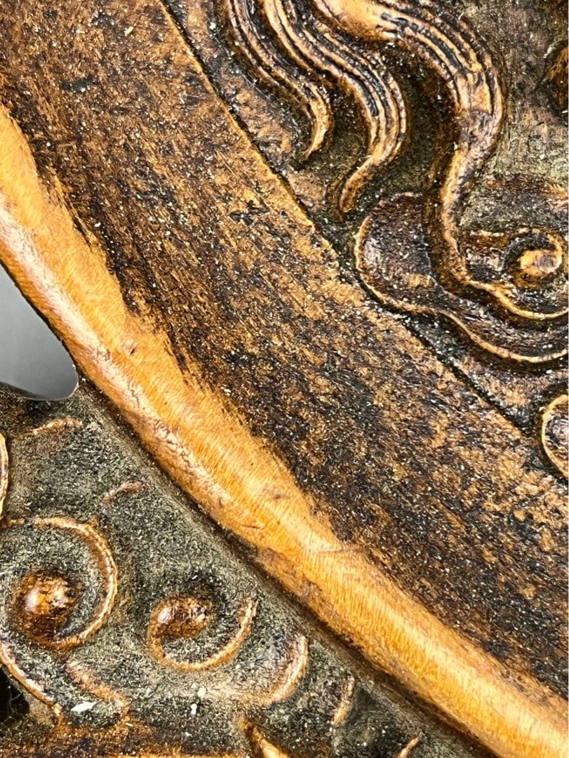 sale 花梨木彫竜　置物 置き物 インテリア　龍　彫刻　美術品　骨董品　縁起物