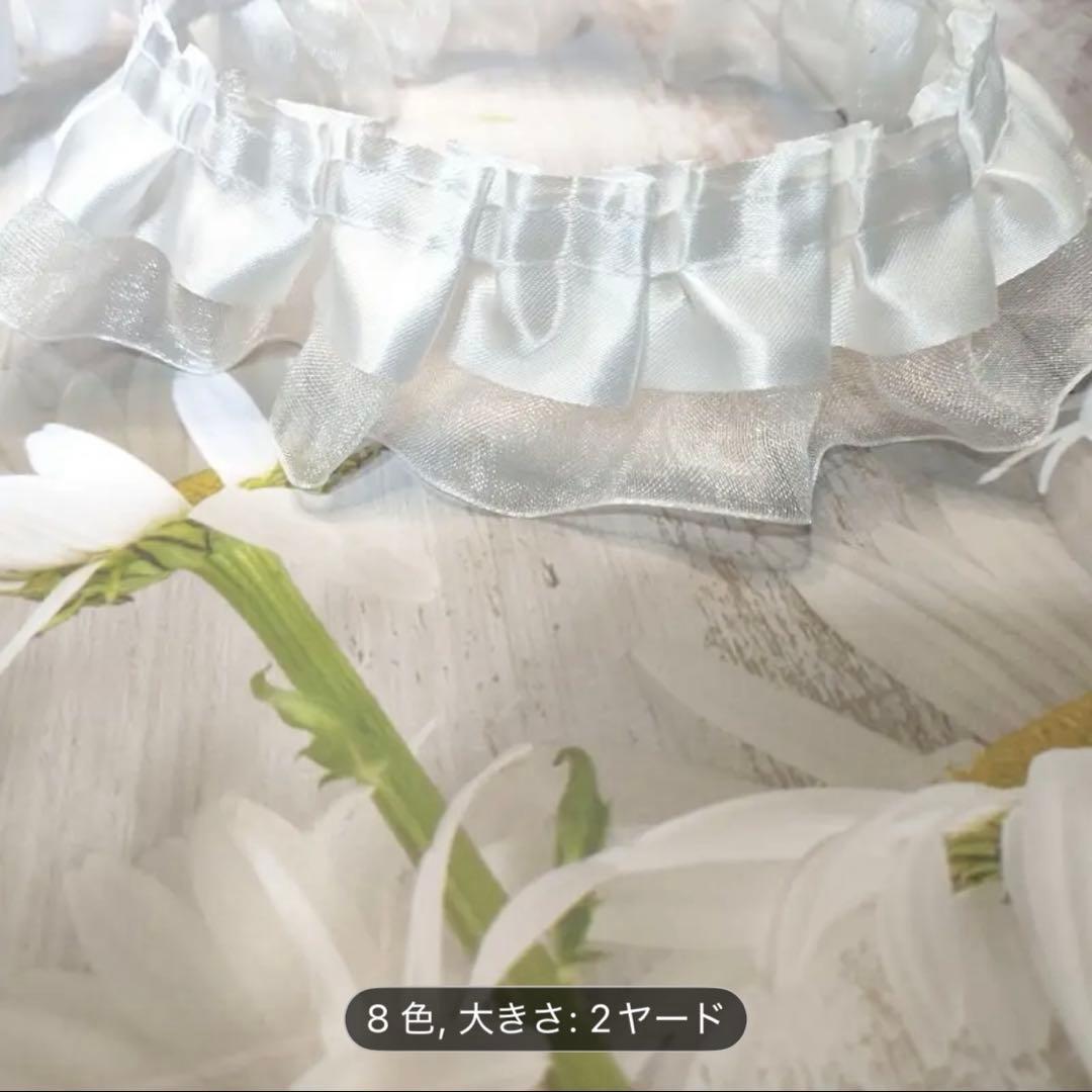 カラーフリルレース