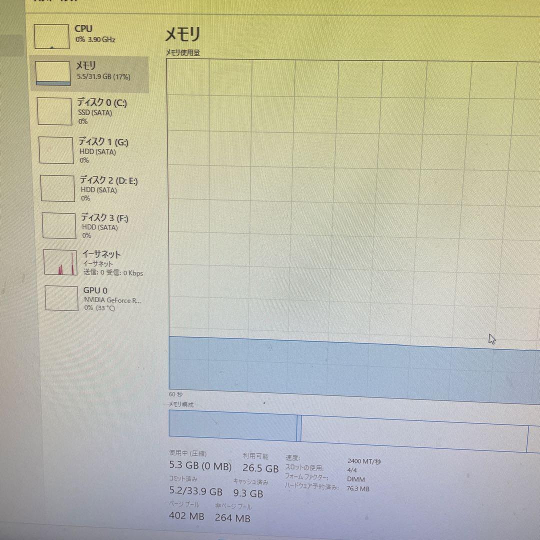 T-FORCE DDR4 メモリー RGB ホワイト　2本