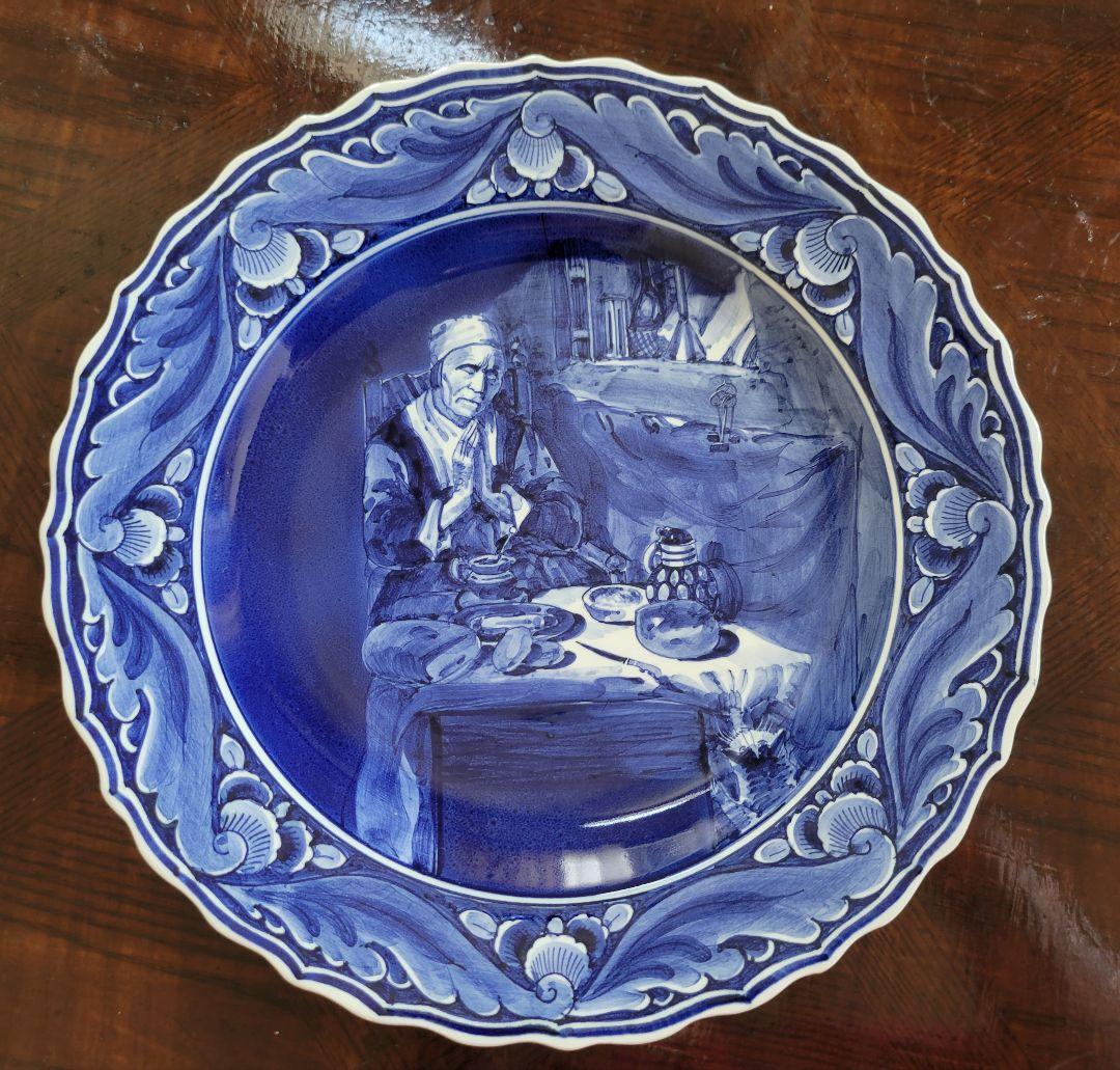 デルフト大皿　飾り皿27cm
