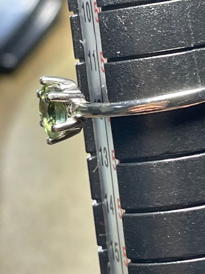 宝石質【新入荷】高品質　モルダバイト　リング　S925 フリーサイズ最強パワー