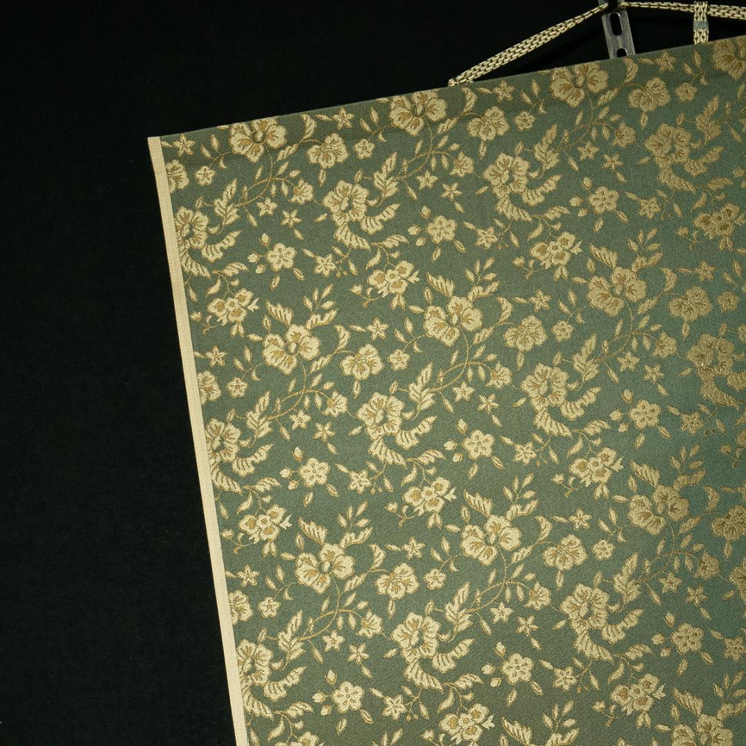 掛軸-1788　小林五浪　山里　共箱　太巻　二重箱