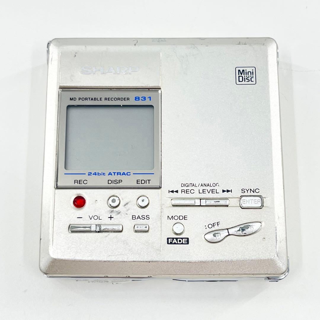 SHARP MDウォークマン MDレコーダー MD-MT831 動作確認済