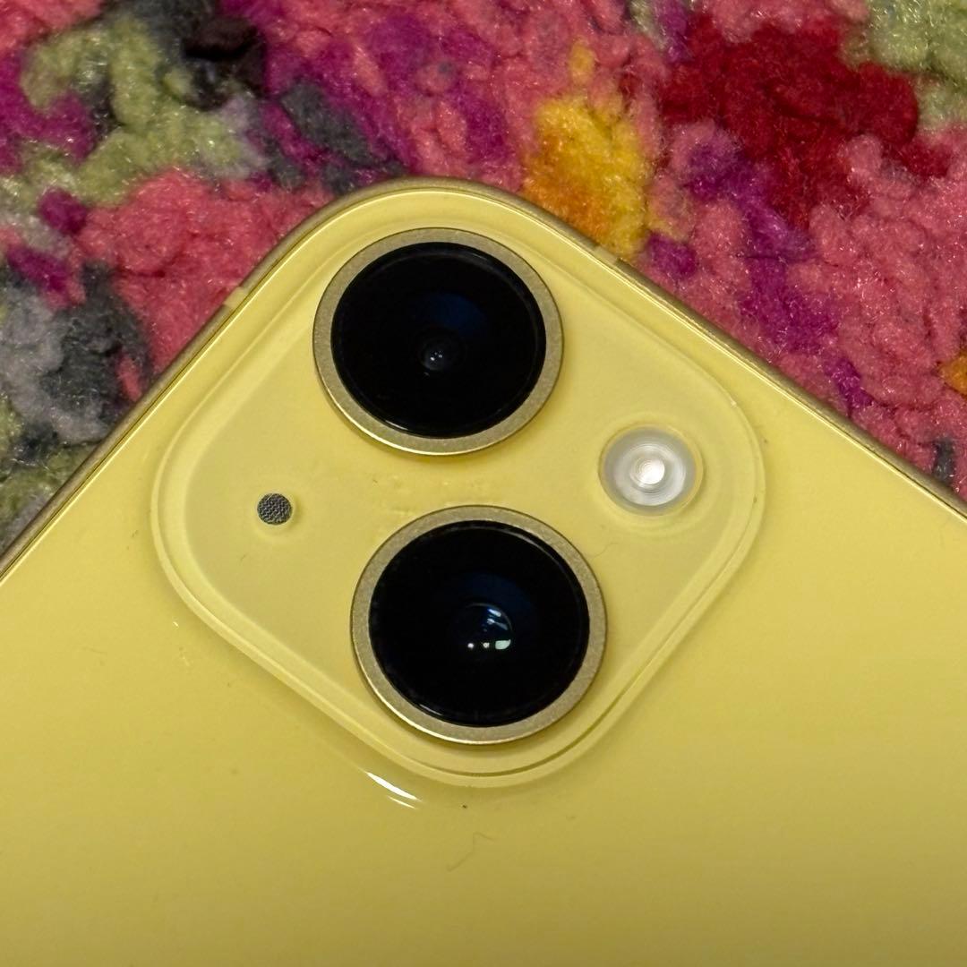 〈2月掲載終了〉【中古美品】iPhone14 plus 〈イエロー、512GB〉