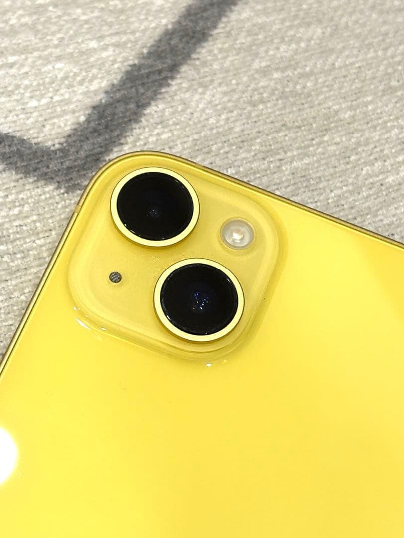 〈2月掲載終了〉【中古美品】iPhone14 plus 〈イエロー、512GB〉