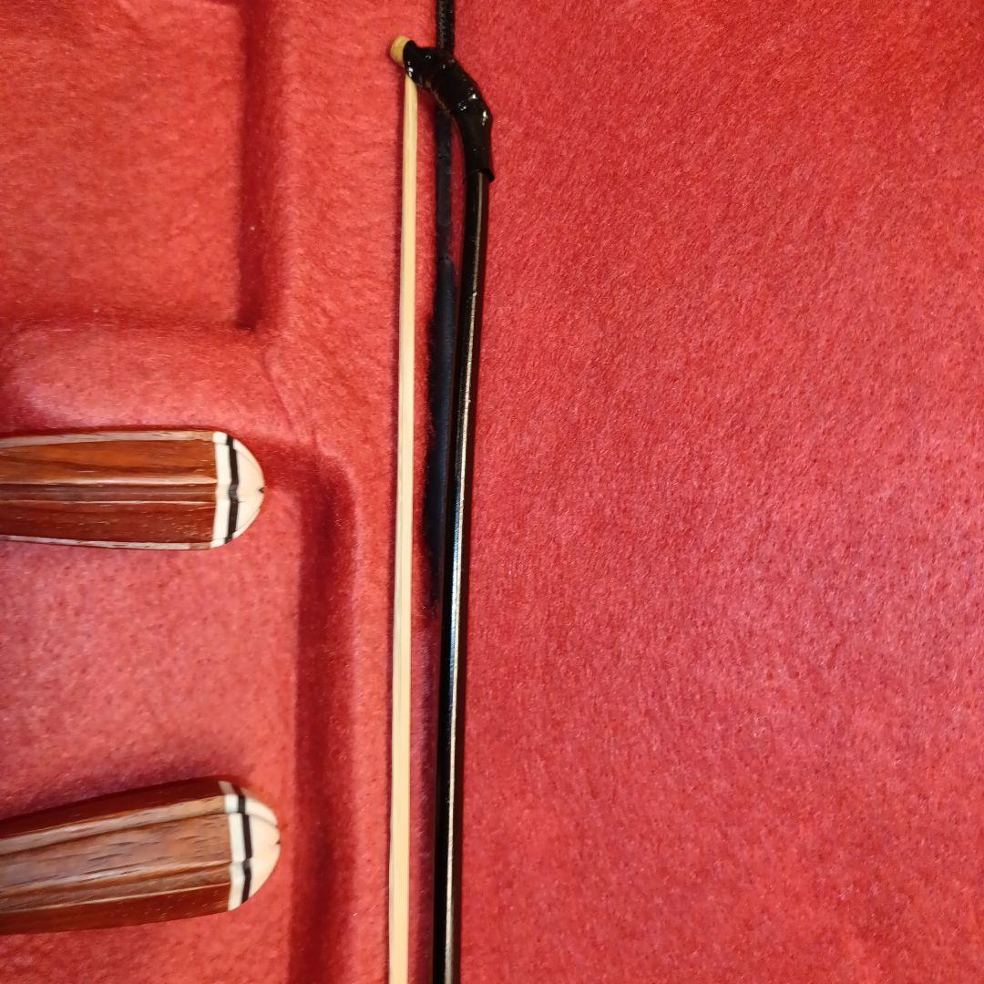 紅木精品　中国楽器　二胡　胡弓　ケースセット 弦楽器