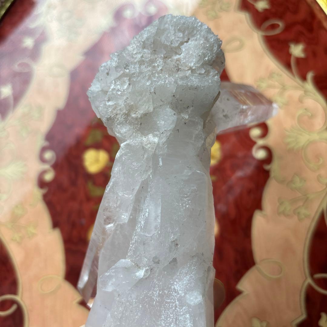 レーザー水晶クラスター　ツイン　貫入　ディアマンティーナ　ブラジル産　約502g