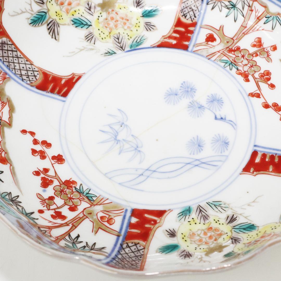 古伊万里 金襴手 松竹梅 膾皿 15客