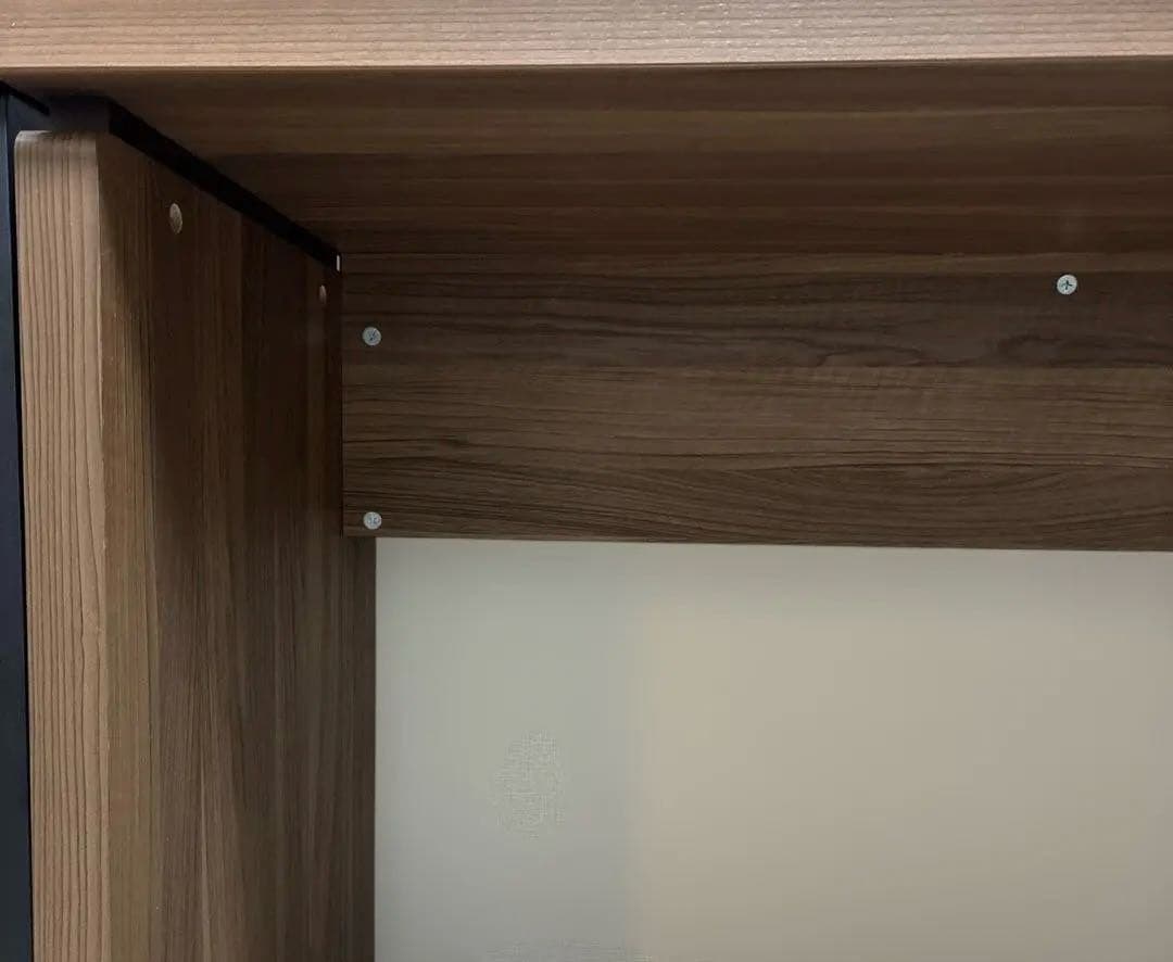 白井産業　ブラウン木製シンプルデスク 120cm幅 組立品　美品