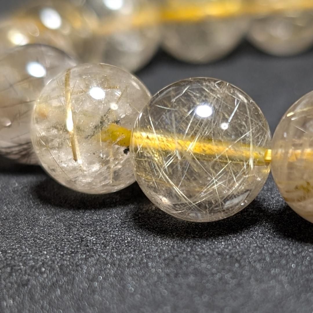 一点物 訳アリ価格 一部凹みあり ゴールドルチルブレスレット 12ミリ