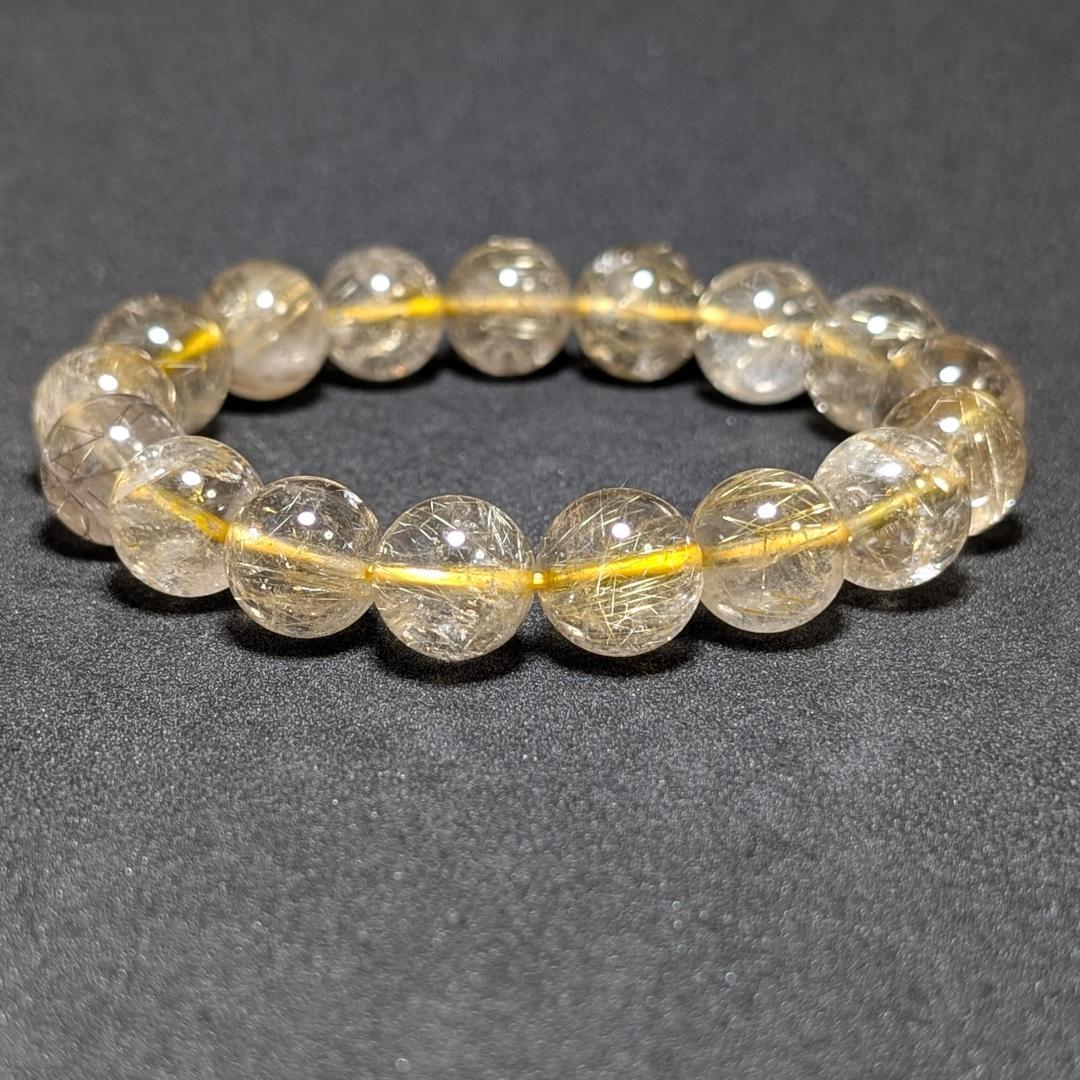 一点物 訳アリ価格 一部凹みあり ゴールドルチルブレスレット 12ミリ