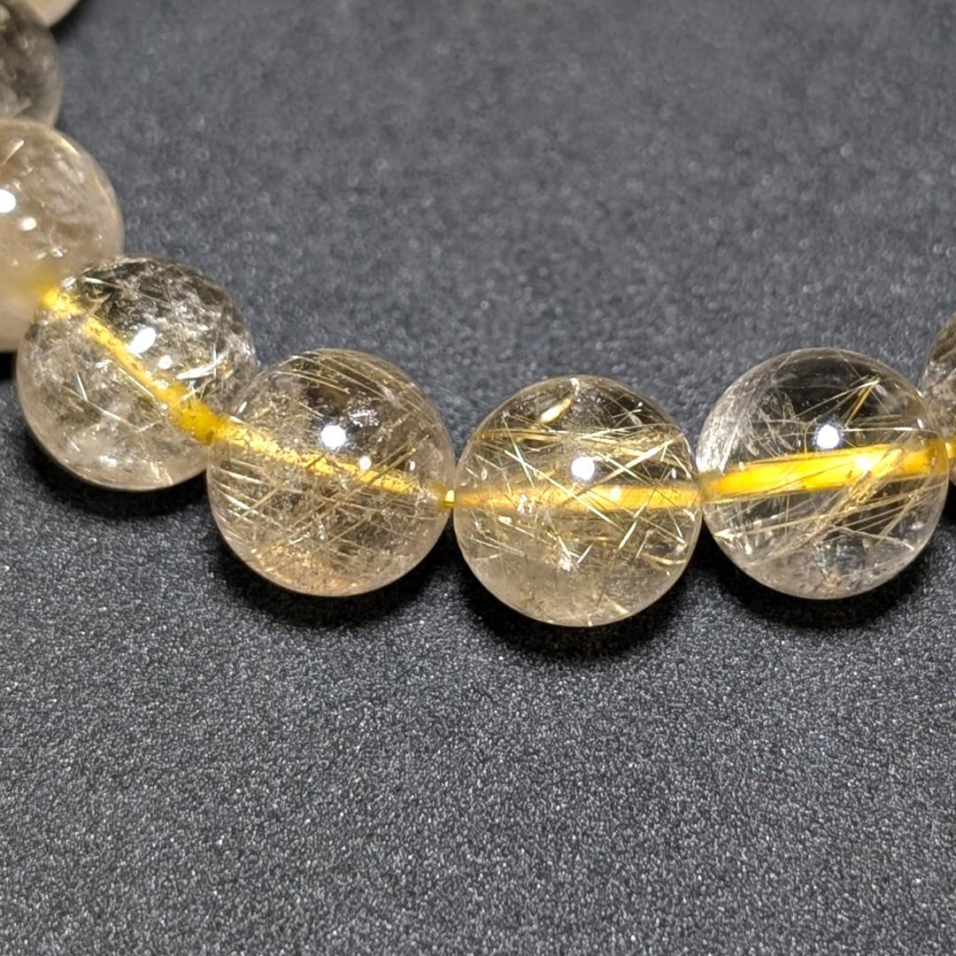 一点物 訳アリ価格 一部凹みあり ゴールドルチルブレスレット 12ミリ